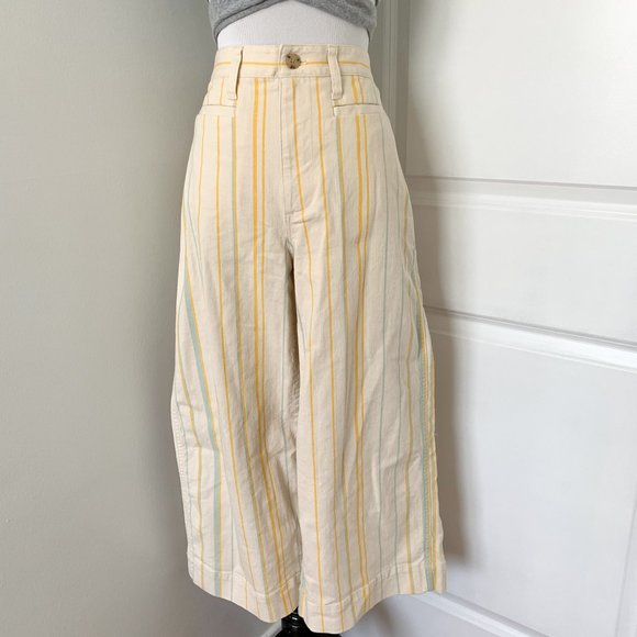 SOLD. Madewell Striped Wide Leg Pants - Picture 2 of 5